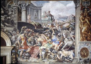 Marcus Furius Camillus (447-365 eKr.), joka kielsi kullan punnitsemisen, Sala dell